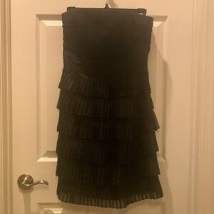 Black strapless dress from White House Black Market